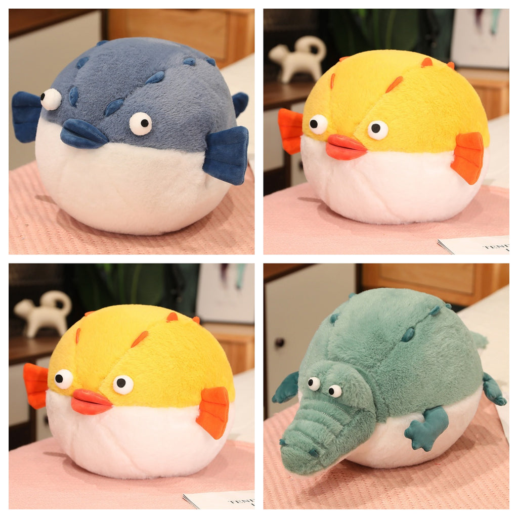 Plush toys of Crocodile  & Pufferfish