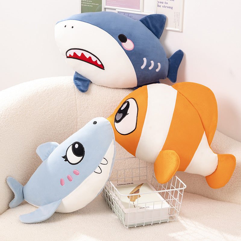 Cute Shark Plush Pillow Toy