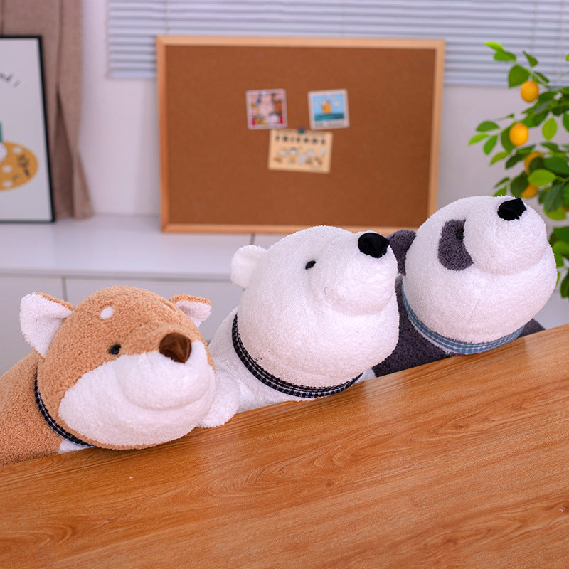 Creative Plush Toys: White Bear, Shiba Inu, and Panda