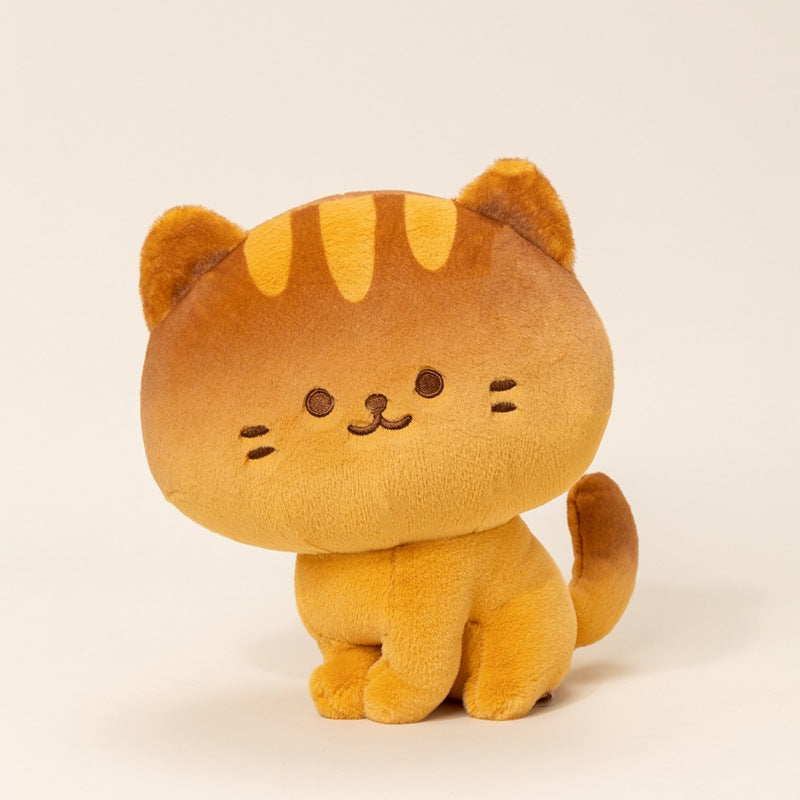 B2B standing bakery cat plushie supplier for global toy distributors.