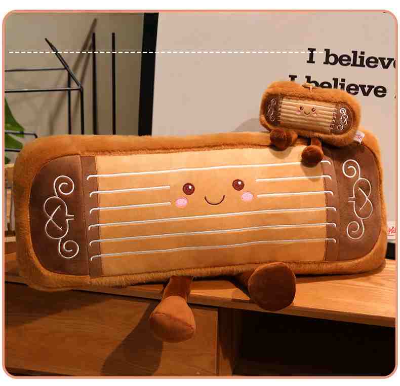 Bulk Chinese Zither plush cushion and charm set, an eye-catching FEC redemption toy.