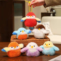 Bulk chubby chick stuffed animal bag charm collection, a high-turnover item for retail checkout counters.