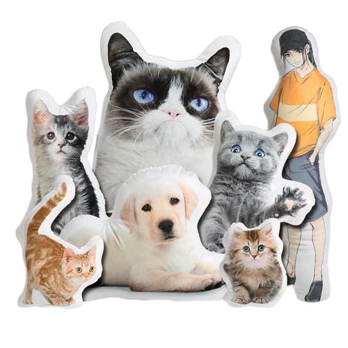 Bulk custom shape photo pillow pet and anime OEM manufacturer assortment.