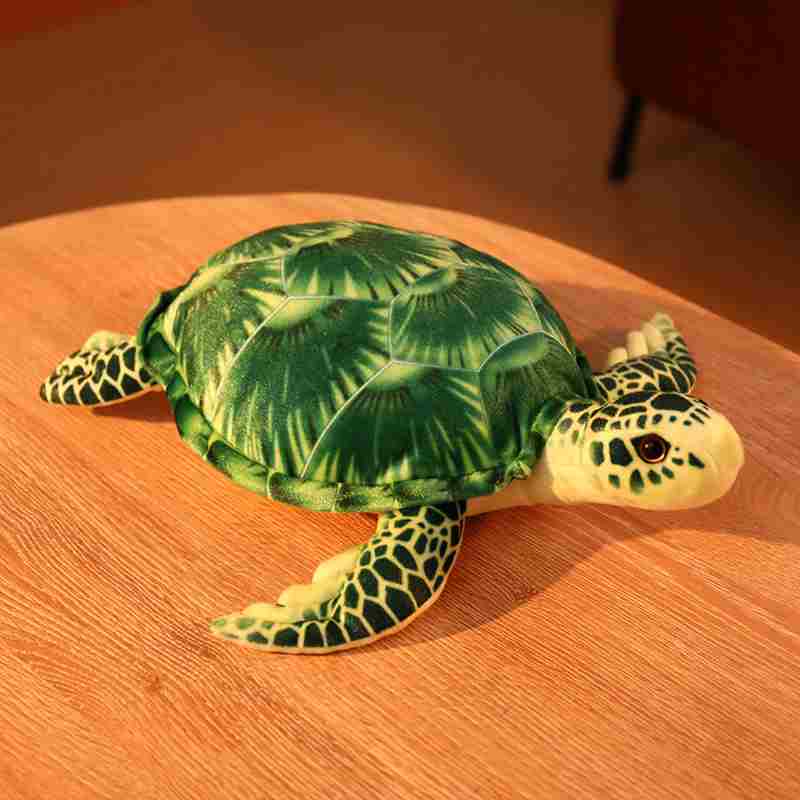 Bulk green marine turtle stuffed animal, a high-quality premium supply for coastal boutique stores.