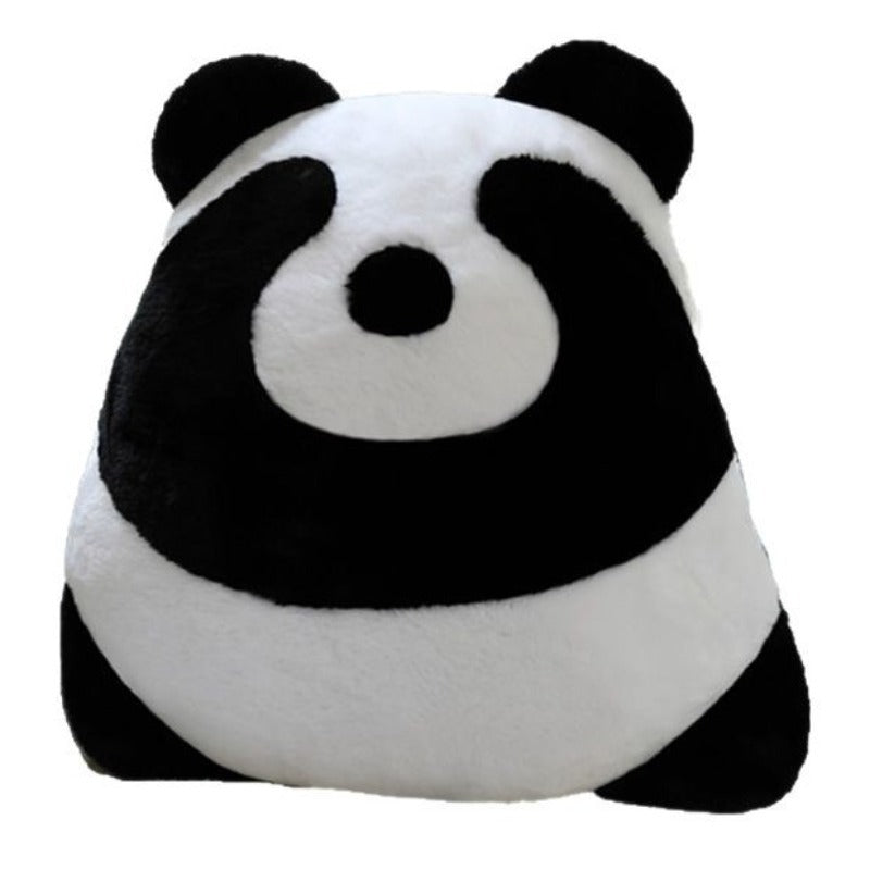 Custom shy panda stuffed toy plush cushion for private label OEM manufacturing and B2B sourcing.