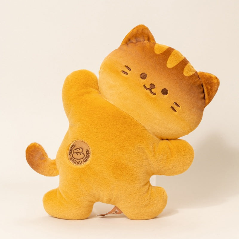 Custom shaped cat plush cushion manufacturer for corporate branding and decor.