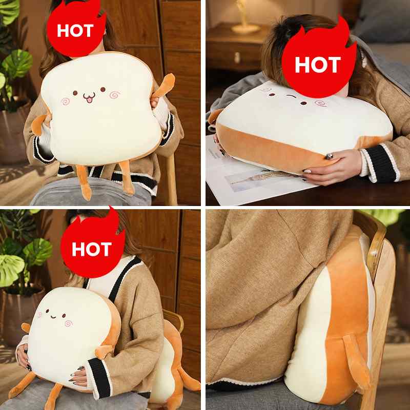 Factory-direct novelty food plush cushion versatile for office naps and chair backrests retail supply.