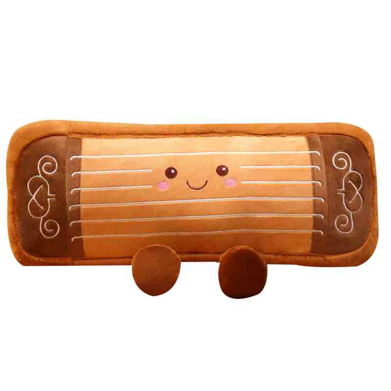 Factory-direct kawaii Guzheng plush toy, a high-ROI oriental instrument prize for claw machines.