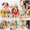 High-ROI cute dog keyrings styled on bags, ideal for claw machine prize sourcing and retail distributors.