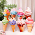 High-ROI novelty food plush collection showcasing 7 ice cream designs, ready for boutique wholesale and home decor supply.