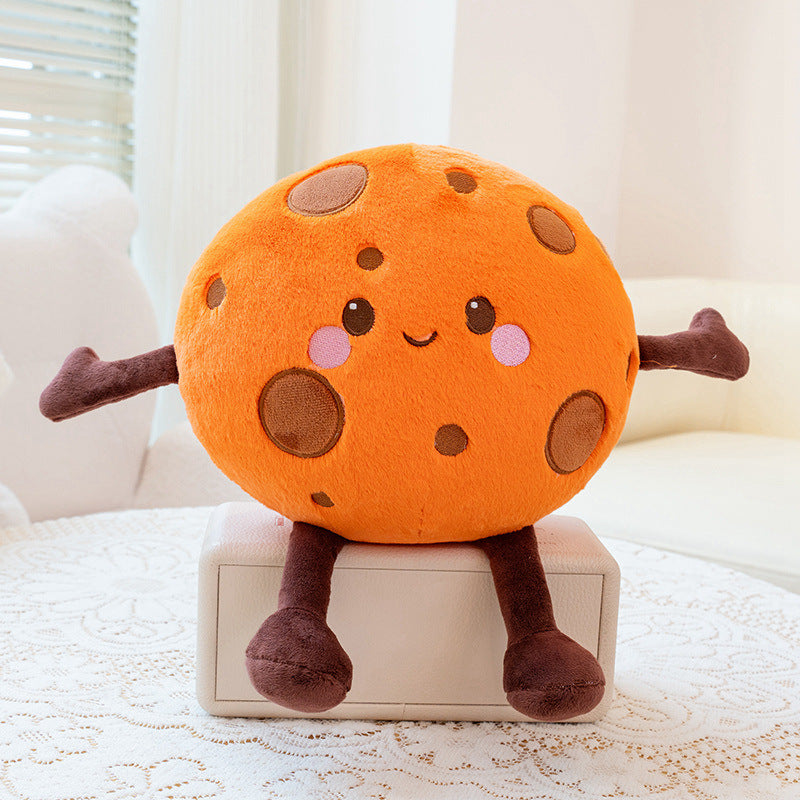 Orange Mars planet stuffed animal with crater details, high-perceived-value wholesale space plush.