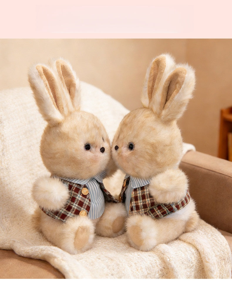 Premium dressed rabbit plush boutique gift shop supplier