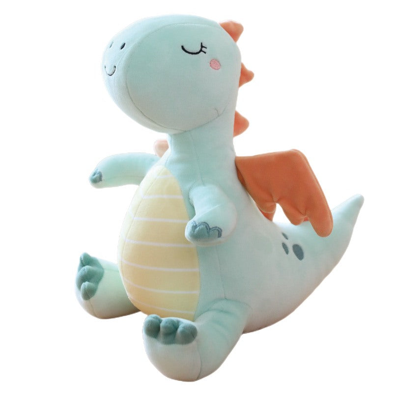Private label blue dragon soft toy on a clean background for custom OEM supply from China.