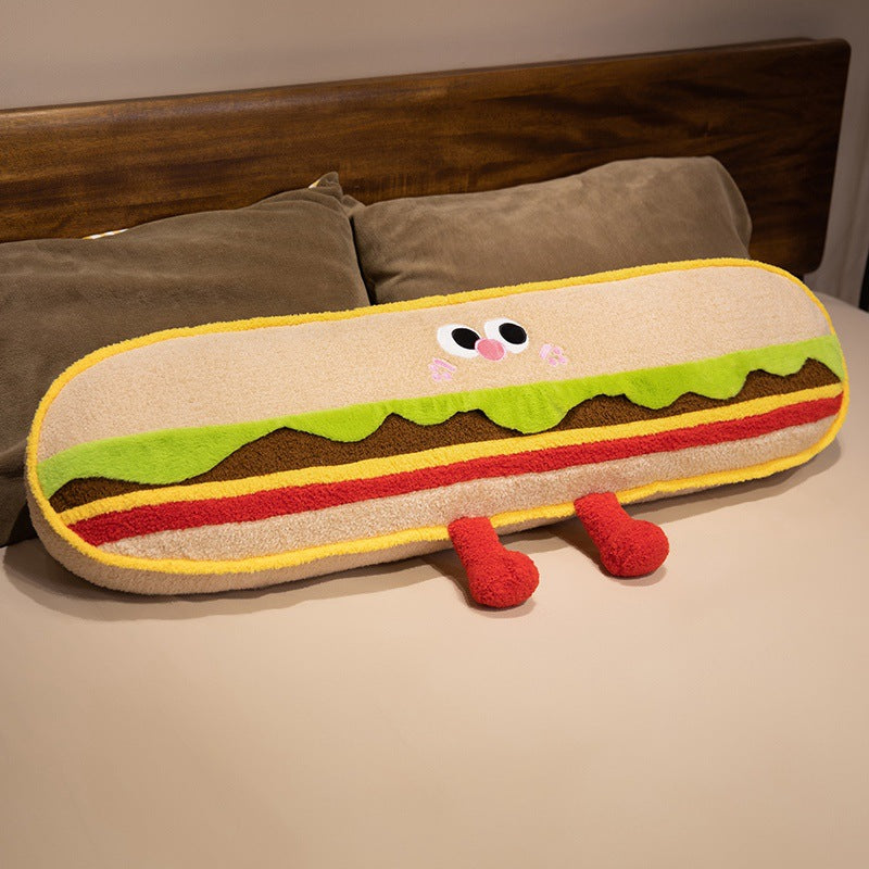Hamburger & Cookie Bedside Plush Pillows
