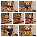 Wholesale assorted football jersey brown teddy bear collection for global sports retail supply.